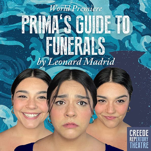 Creede Repertory Theatre production, Prima’s Guide to Funerals by Leonard Madril photo with three actresses