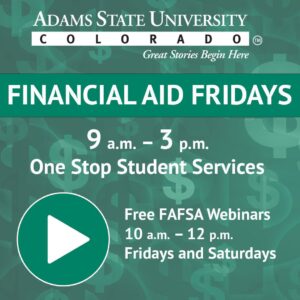 Link to Financial Aid Fridays and Saturdays zoom link